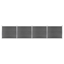 Fence Panel WPC Garden Barrier Edging Fencing Multi Colours Multi Sizes vidaXL