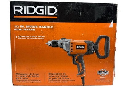 RIDGID 1/2 inch Spade Handle Mud Mixer R7122 (OB)