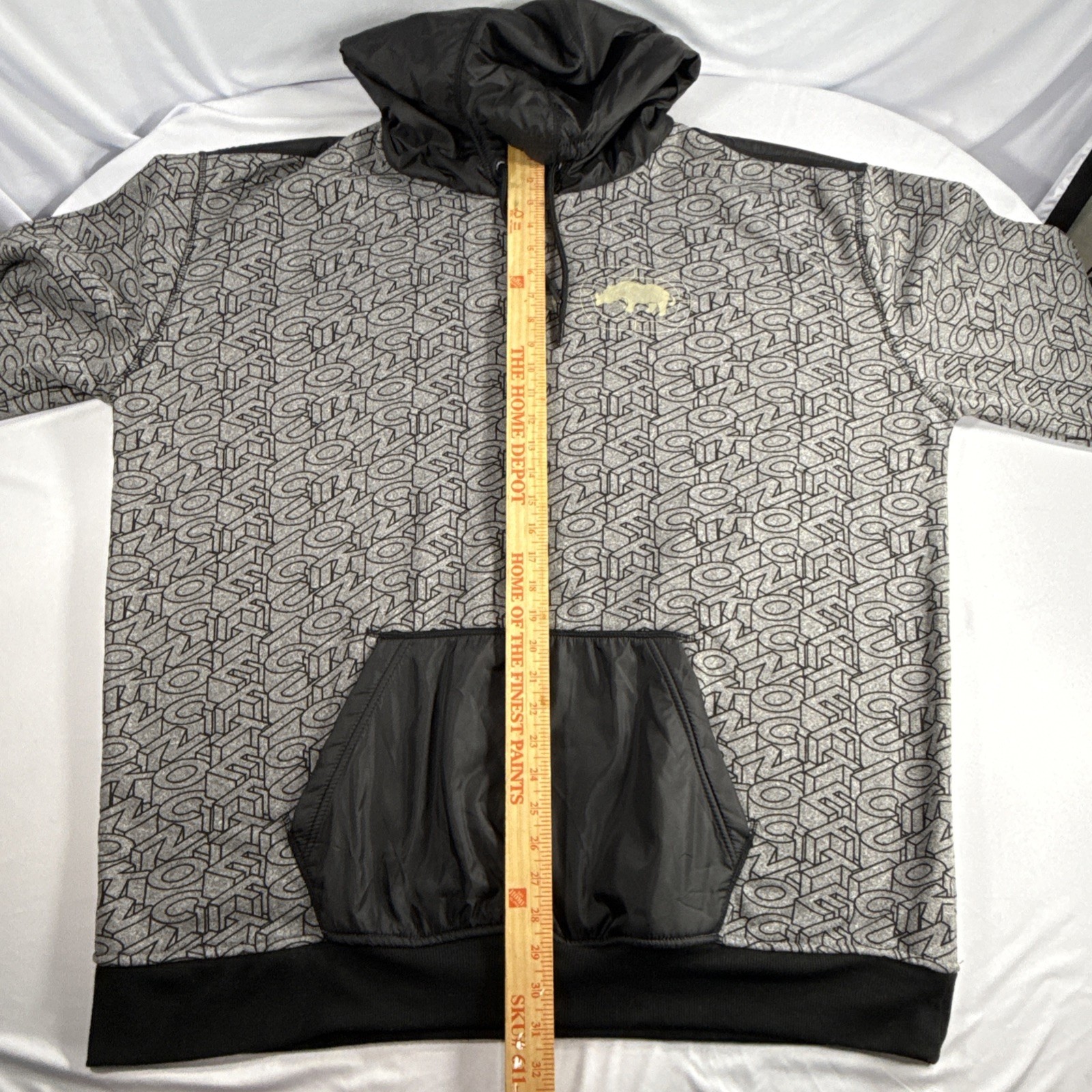 Ecko Function Hoodie Mens 3XL Pullover Gray Black… - image 14