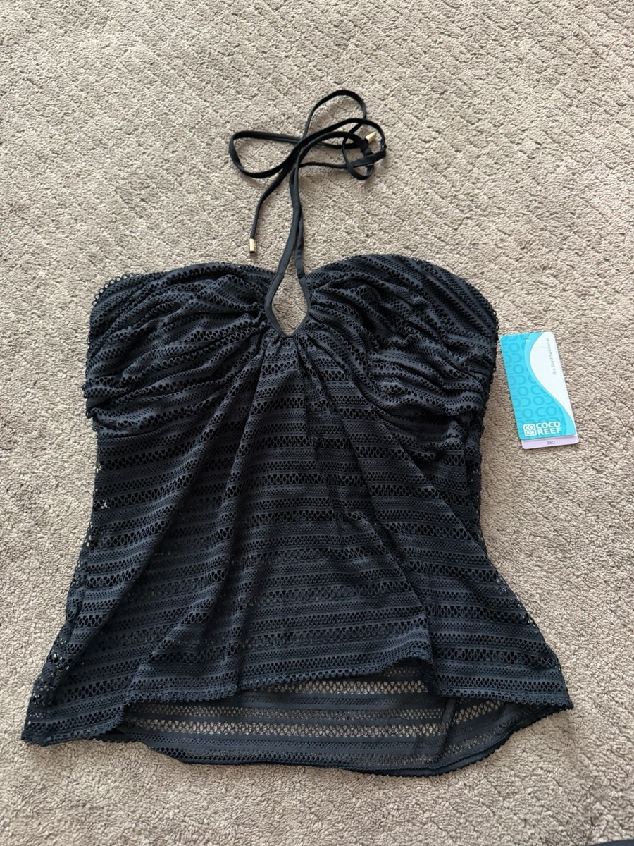 Coco Reef Bra Sizes Swimwear U2D634 Black Top Size 38D $94 | eBay
