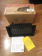 OPEN BOX - NEW - MASTER FLOW PFV1 USA POWER FOUNDATION VENT BLACK 57 SQ IN