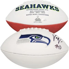 Uchenna Nwosu Autographed Signed Seattle Seahawks White Logo Football MCS Holo