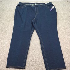 New Catherines Knit Jean 3X 26/28W Pull On Da...
