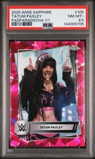Marketplace image: 2025 Topps Chrome Sapphire Edition WWE Tatum Paxley Padparadscha 1/1 PSA 8.5