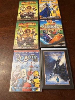 DreamWorks Animated DVD Lot 6 Movies Madagascar Megamind Turbo Polar Express