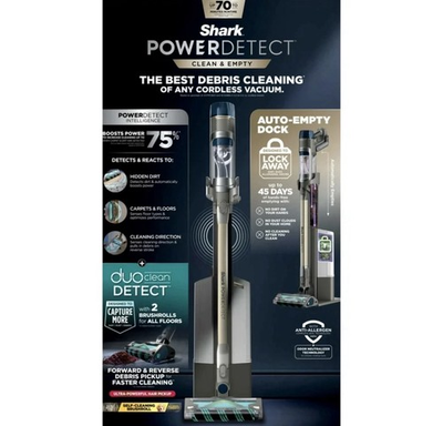 #ad Shark PowerDetect Reveal Cordless Vacuum w Auto Empty System $339.00