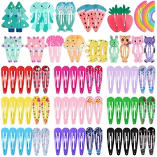 80 Pcs Hair Clips for Girls Hair Barrettes Snap Non-Slip Metal Hair Clips for Gi