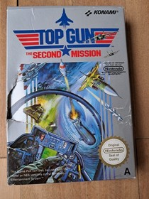 Top Gun: The Second Mission Nintendo Nes game, 1990 complete box, manual working