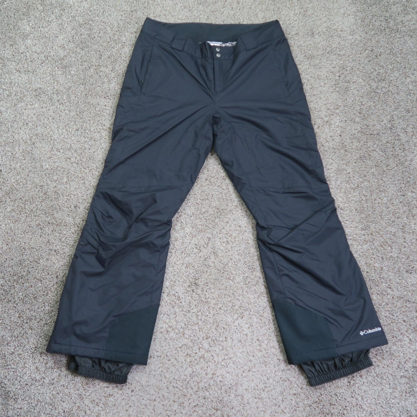 Columbia Pants Mens XL Black Omni Tech Heat Ski Snow Waterproof Bugaboo 38x31