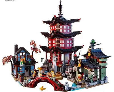 NEW 2028 PCS NINJA GO TEMPLE OF AIRJITZU Building Block Set With FIGS