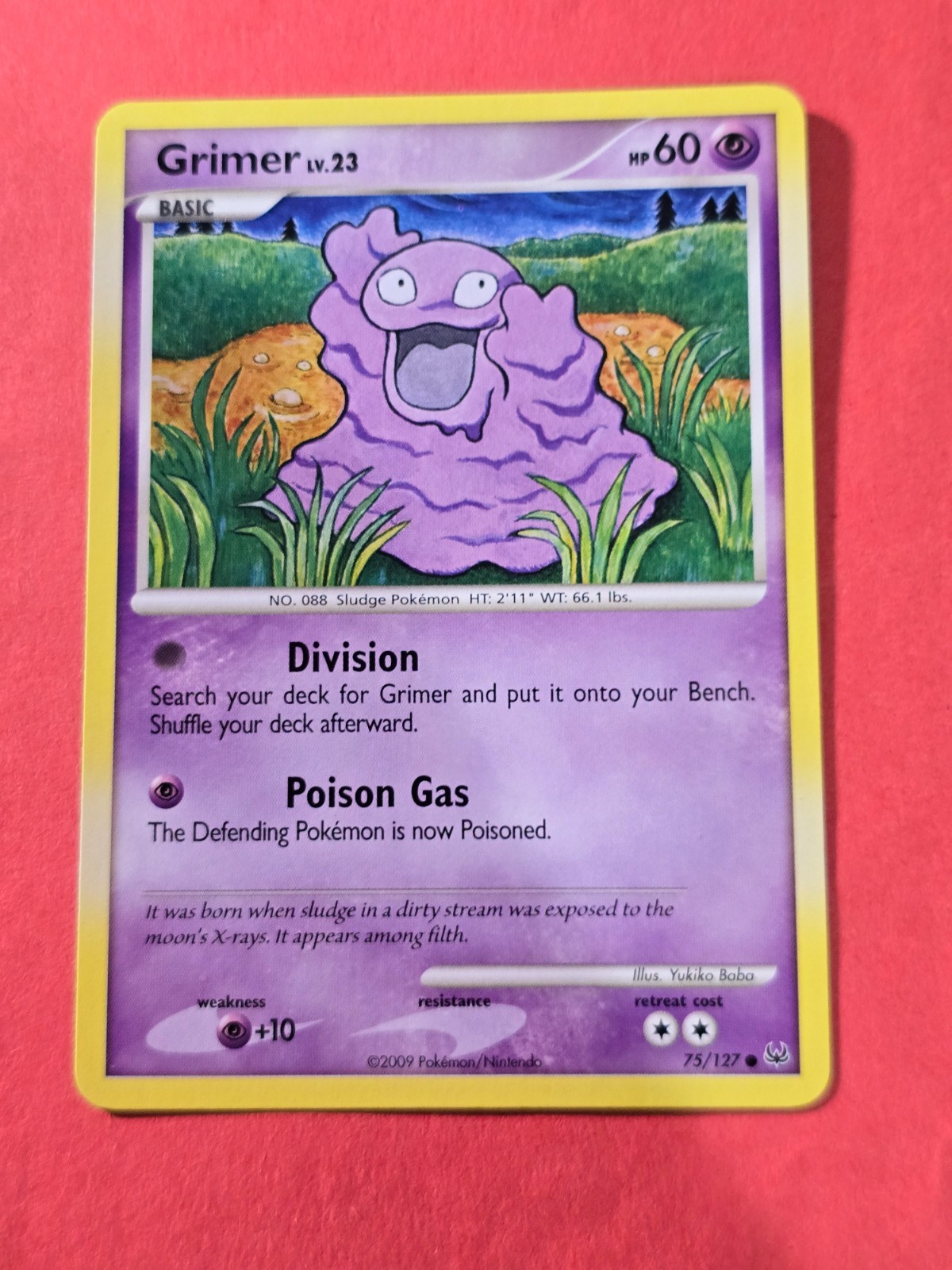 2009 Pokemon TCG Platinum #75 Grimer, C, NF/H, cd22
