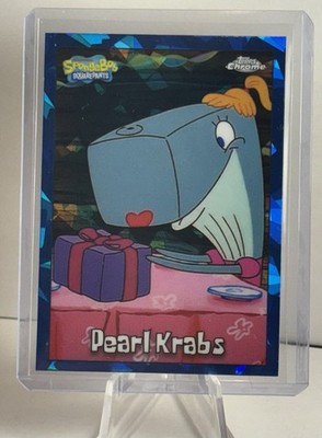 PEARL KRABS 2025 TOPPS CHROME SPONGEBOB SQUAREPANTS 25TH SAPPHIRE #10