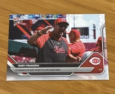 2025 Topps NOW Terry Francona #425 2,000 Career Wins As Manager 13th Ever Reds