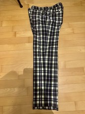 Brax Golfhose Sommer Kariert Blau Circa Gr. 50 Baumwollstretch Top!!