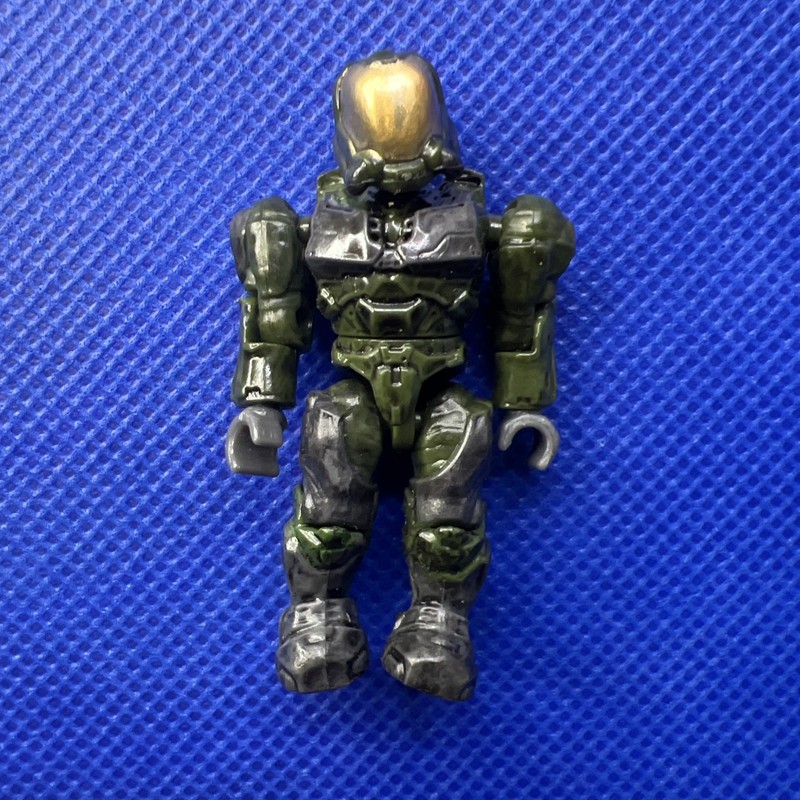 HALO MEGA BLOKS UNSC GREEN FLAME MARINE MINI FIGURE 96814