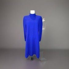 linda allard ellen tracy 100 Wool dress Purple knee length 6 Lined