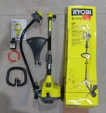 NEW RYOBI 25 cc 2-Stroke Attachment Full Crank Curved Shaft Gas String Trimmer