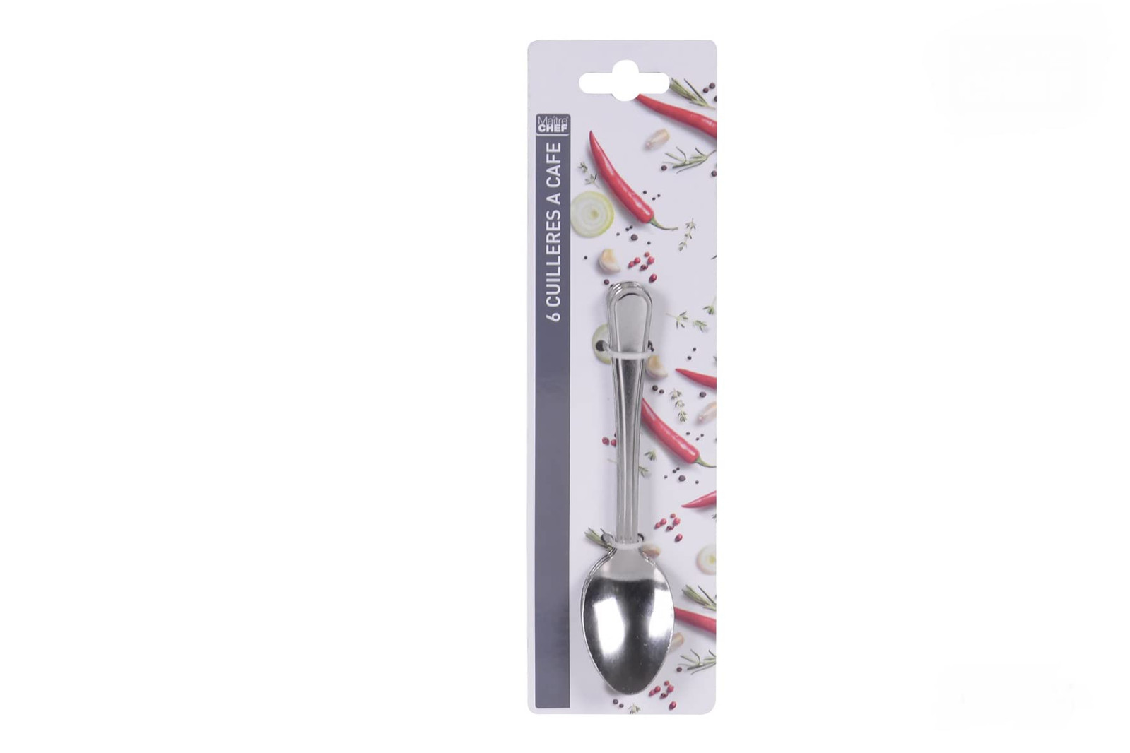 Set 6 Cucchiaini da Caffè Maitre Chef 14,5cm - Acciaio Antigraffio