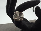 3.19g Vintage Sterling Silver 925 Four Petal Flower Ring Boho Statement Size 6 M