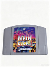 N64 Game WWF Saturday night main event Game Cartridge, US Version, Tested