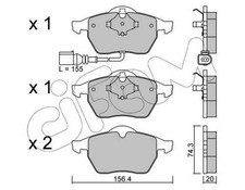 CIFAM Bremsbeläge Satz Vorne Bremsklötze für VW Golf IV Schrägheck (1J1)
