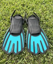 Welebar Dive Swim Fins Blue 6-8.5 S/M 37-42 Diving Snorkeling Scuba Open Heel