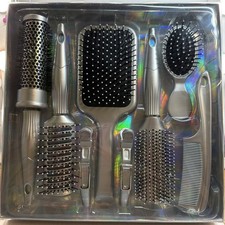 Hairbrush Set 8-piece Set Silver