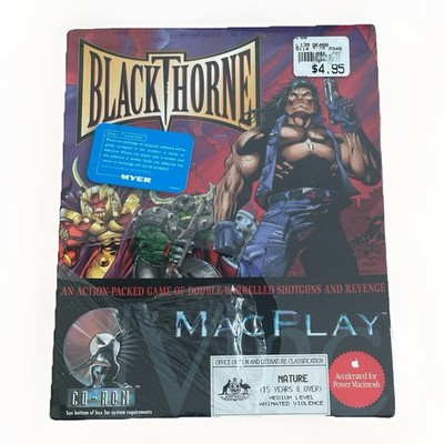 Blackthorne Mac Play PC Computer Big Box SEALED IBM Tandy DOS CD