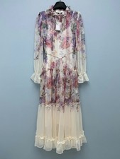 NWT Zimmermann Watercolor Floral Layered Dress Women Casual