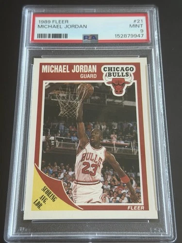 1989 Fleer Michael Jordan #21 Chicago Bulls PSA 9 GOAT - STUNNING SLAB!
