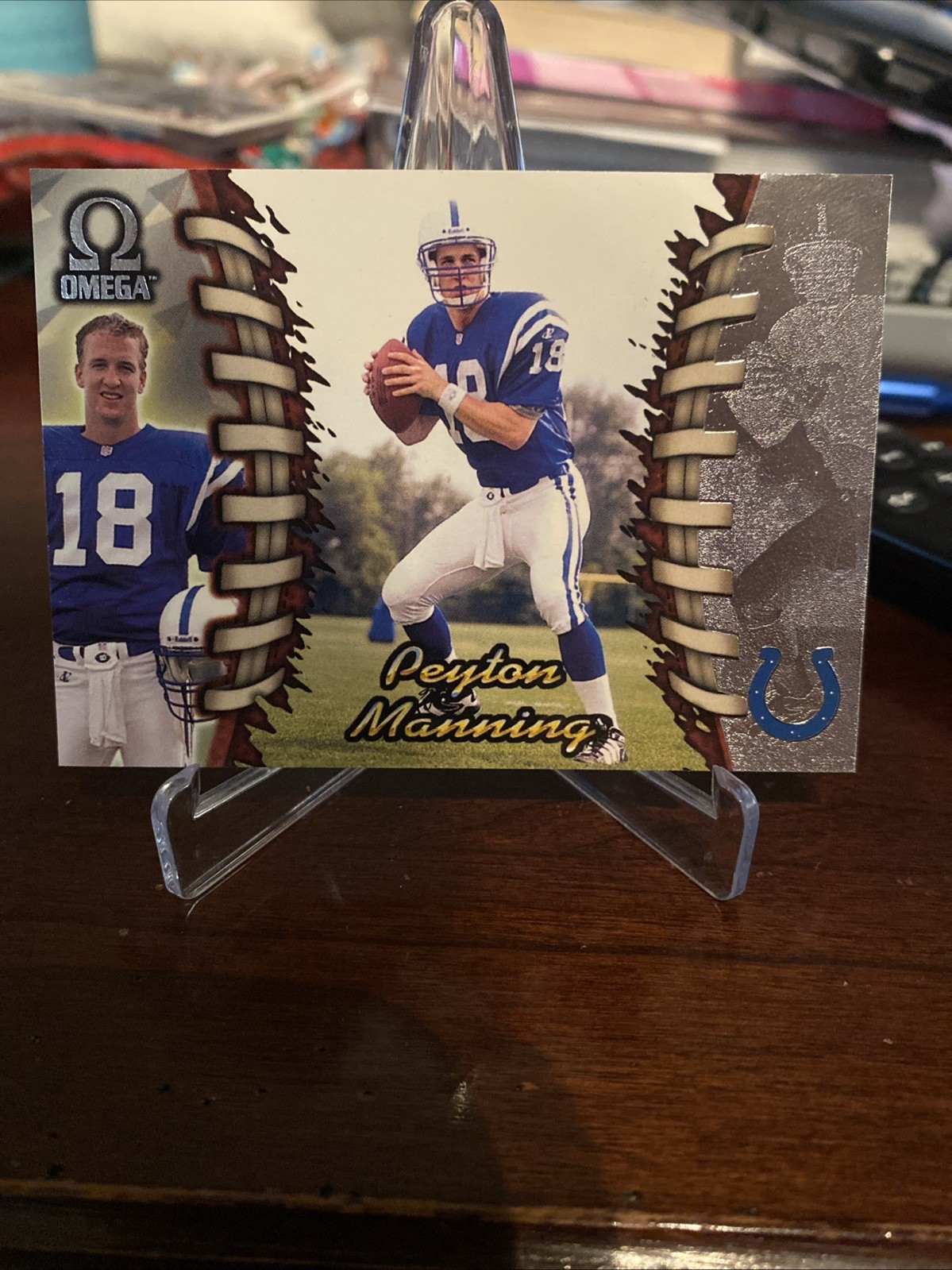 1998 Pacific Omega Peyton Manning Rookie Card #101 NM/Mint Condition RC Colts
