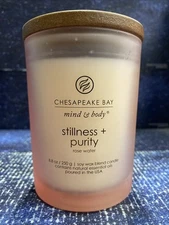 Chesapeake Bay Candle Scented Candle, Stillness + Purity, Rose Water 8.8 Oz