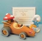 Schtroumpf résine schtroumpf CHAMPION + VOITURE DE COURSE MiB emballage d'origine résine FIGURES ET VOUS