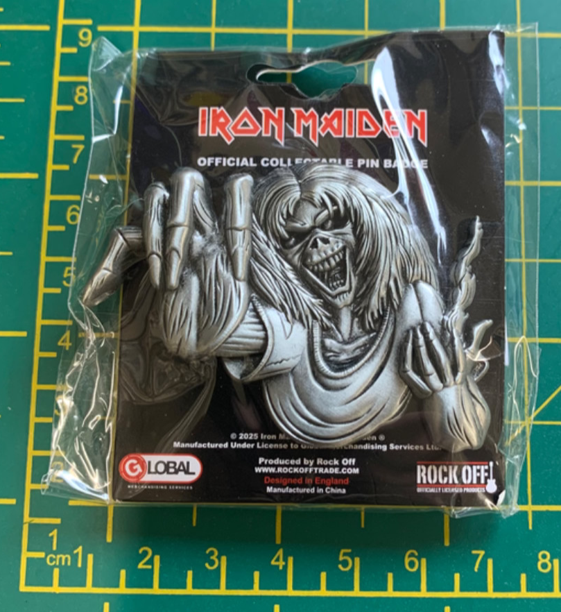 Iron Maiden Pin Badge Number Of The Beast Eddie