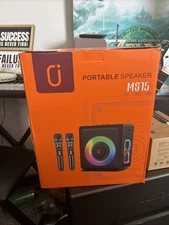 JYX MS75 Portable Speaker Outdoor Karaoke Including Microphones Brand New