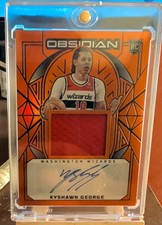 2024-25 Panini Obsidian - Rookie Jersey Autographs Kyshawn George, Kyshawn...