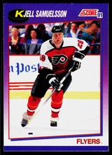 Kjell Samuelsson, 1991-92 Score American, #207, Philadelphia Flyers,