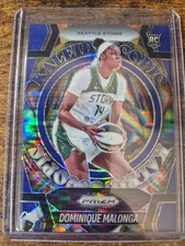 2025 Panini Prizm WNBA Dominique Malonga Kaleidoscopic Blue Pulsar RC 37/199 #15