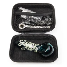 4" Octopus Style Tobacco Smoking Glass Pipe Collectible Handmade Pipes with Box