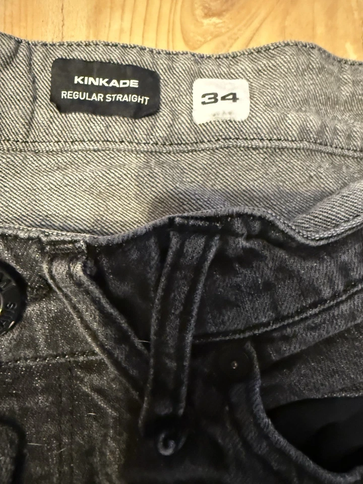 Volcom Kinkade Men's Regular Straight Pant Jeans Size 34 Black - Image 2 of 3