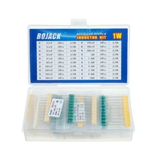 BOJACK 20 Values 200 Pcs Inductor 10 uH to 10 mH 1 W Color Ring Inductor 1 Wa...