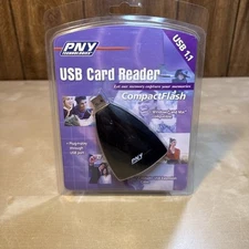 PNY Technologies USB Card Reader Compactflash 1.1 Windows/Mac Compatible New 