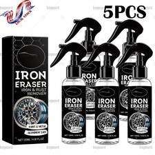 Iron Eraser Rust Remover Spray Car Wheel Paint Brake Dust Fast Cleaner 120ml Us