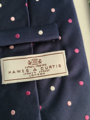 3 SILK TIE Hawes & Curtis, Thomas Pink, Mallory Church London Men's Necktie Nice - Picture 5 of 13