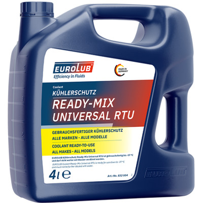 EUROLUB Kühlerfrostschutz RTU Ready-Mix UNIVERSAL 4 Liter 4 L Kanister 832004