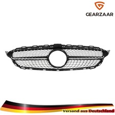 Grill K&uuml;hlergrill Diamant kompatibel mit Mercedes W205 C205 2015&ndash;2018 Schwarz
