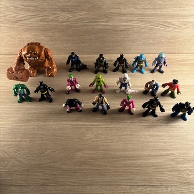 Lot Of 18 Fisher-Price Imaginext DC Batman Clayface Penguin Croc Bane Joker Etc