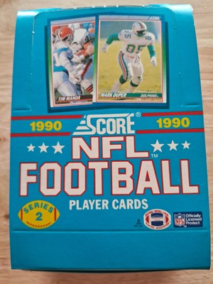 1990 SCORE SERIES 1 Football Box 36 packs, 16 cards/pack CASE FRESH FreeShip NOS