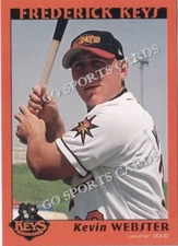 2002 Frederick Keys Kevin Webster RC Rookie Card Baltimore Orioles Minor League