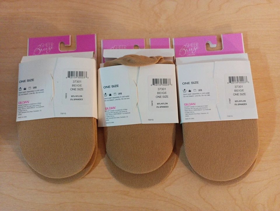 GILDAN® Mujer Cubiertas para Pies Calcetines 3/6/9 Pares "BREEZE~TALLA ÚNICA" Foto 4 de 4